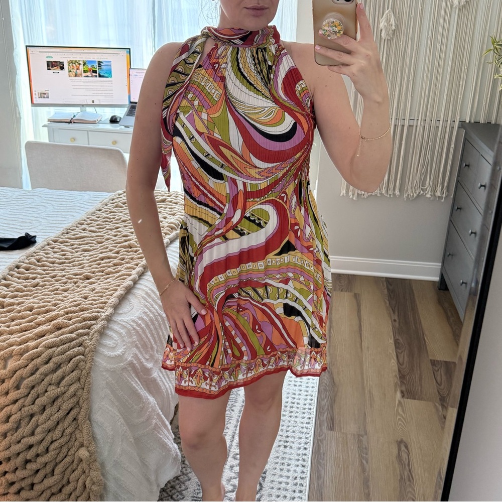 Multicolor Sleeveless Dress